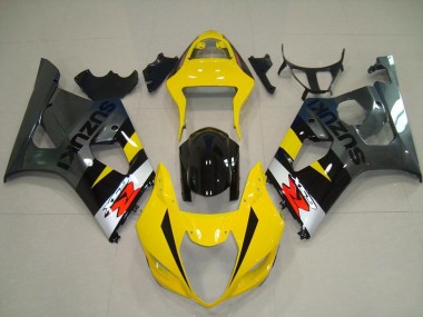 Carenagens Moto Suzuki GSXR 1000 2003-2004 - Amarelo Prata Cinzento Preto Vermelho