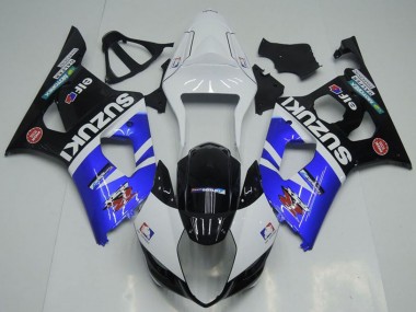 Carenagens Moto Suzuki GSXR 1000 2003-2004 - Branco Azul Preto Vermelho Elf
