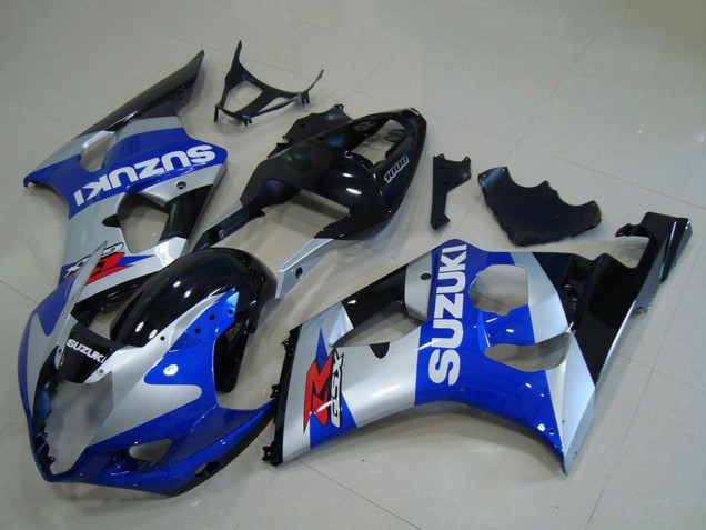 Carenagens Moto Suzuki GSXR 1000 2003-2004 - Prata Azul Preto Brilhante Vermelho