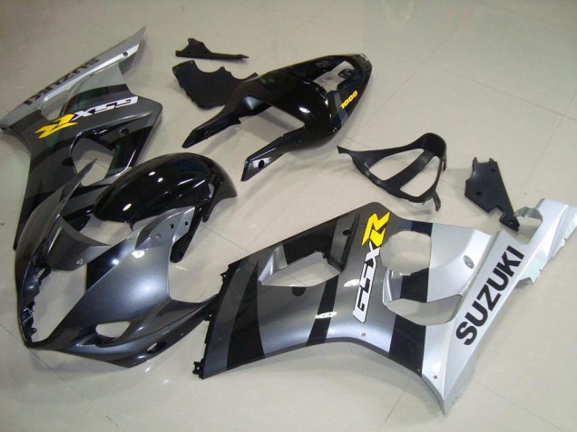 Carenagens Moto Suzuki GSXR 1000 2003-2004 - Prata Cinzento Preto Amarelo