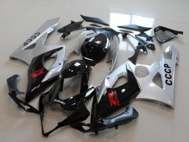 Kits Carenagem Moto Suzuki GSXR 1000 2005-2006 - Prata Preto Vermelho