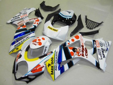 Carenagens Moto Suzuki GSXR 1000 2007-2008 - Branco Vermelho Amarelo Azul Preto Pepe Phone
