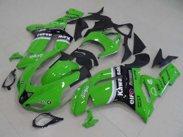 Carenagens Moto Kawasaki ZX6R 2007-2008 - Verde Flecha