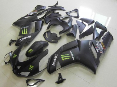Carenagens Moto Kawasaki ZX6R 2007-2008 - Preto Fosco Monstro