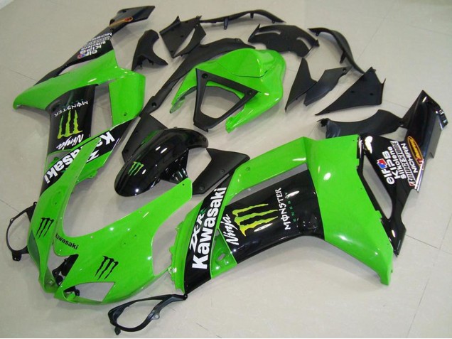 Carenagens Moto Kawasaki ZX6R 2007-2008 - Monstro Verde