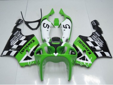 Carenagens Moto Kawasaki ZX7R 1996-2003 - Verde Branco Preto 5