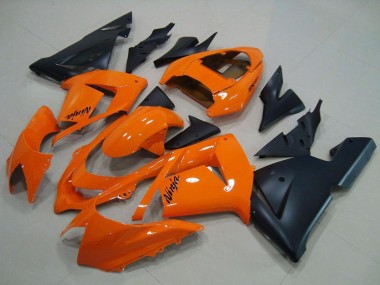 Carenagens Moto Kawasaki ZX10R 2004-2005 - Laranja Preto Fosco