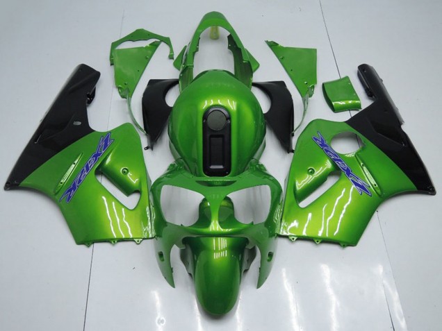 Carenagens Moto Kawasaki ZX12R 2000-2001 - Verde Preto Azul