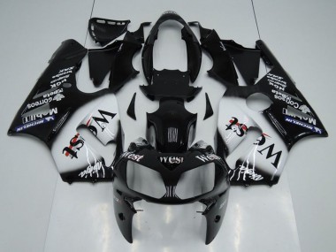 Carenagens Moto Kawasaki ZX12R 2002-2006 - Preto Brilhante Branco West