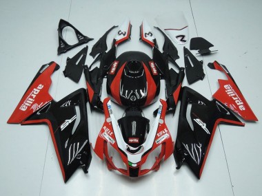 Carenagens Moto Aprilia RS125 2006-2011 - Preto Brilhante Vermelho Branco
