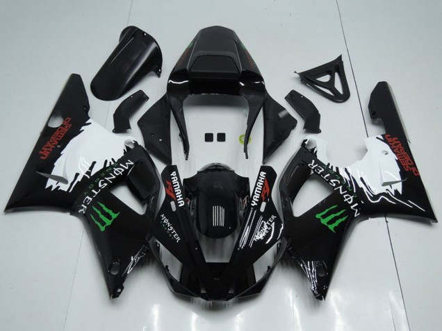 Carenagens Moto Yamaha YZF R1 2000-2001 - Preto Brilhante Branco Vermelho Verde Monstro