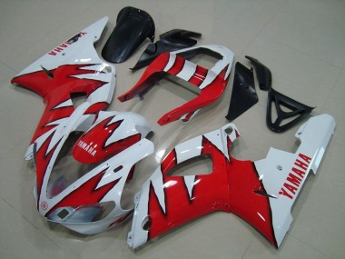Carenagens Moto Yamaha YZF R1 2000-2001 - Branco Vermelho