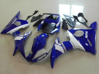 Carenagens Moto Yamaha YZF R6 2003-2004 - Azul Branco Prata