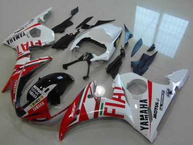 Carenagens Moto Yamaha YZF R6 2003-2004 - Branco Vermelho Fiat Michelin Motul