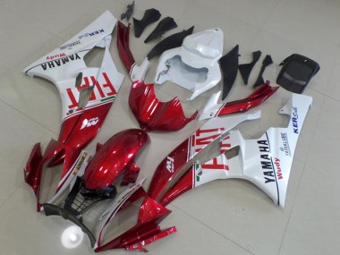 Carenagens Moto Yamaha YZF R6 2006-2007 - Branco Vermelho Fiat Yamalube