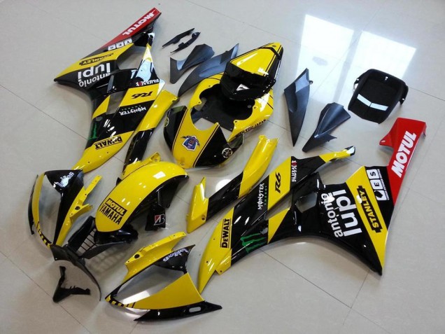 Carenagens Moto Yamaha YZF R6 2006-2007 - Amarelo Preto Brilhante Vermelho Verde Motul Monstro