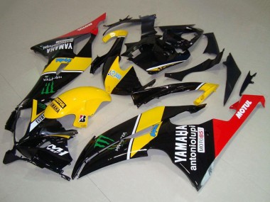 Carenagens Moto Yamaha YZF R6 2008-2016 - Amarelo Vermelho Preto Brilhante Verde Monstro Motul