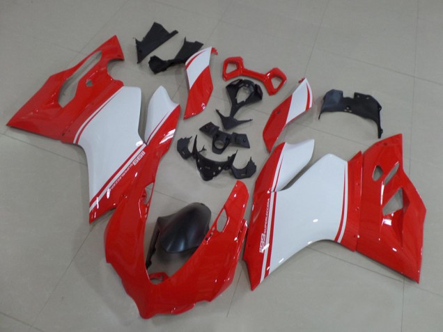 Carenagens Moto Ducati 1199 2011-2014 - Vermelho Branco Preto