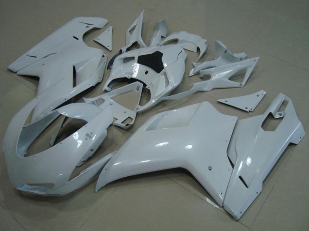 Carenagens Moto Ducati 848 1098 1198 2007-2014 - Branco Brilhante