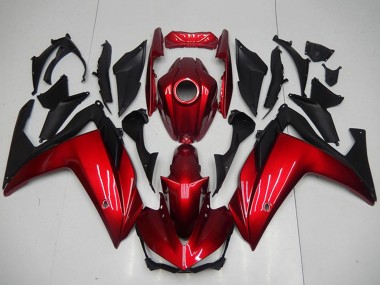 Carenagens Moto Yamaha YZF R3 2015-2018 - Vermelho Preto Fosco