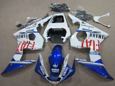 Carenagens Moto Yamaha YZF R6 2003-2004 - Branco Azul Vermelho Fiat Motul