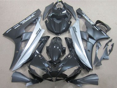 Carenagens Moto Yamaha YZF R6 2006-2007 - Preto Brilhante Preto Fosco Prata