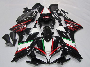 Carenagens Moto Yamaha YZF R6 2006-2007 - Branco Vermelho Preto Brilhante Verde Motul