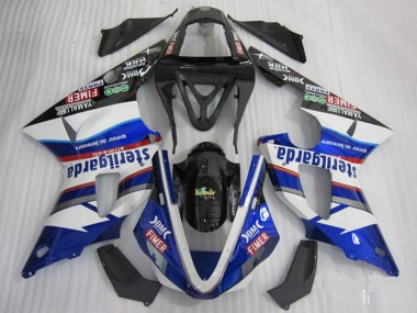 Carenagens Moto Yamaha YZF R1 2000-2001 - Branco Azul Preto Vermelho Fimer Sterilgarda