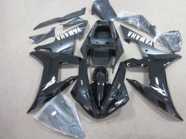 Carenagens Moto Yamaha YZF R1 2002-2003 - Preto Brilhante Preto Fosco Branco