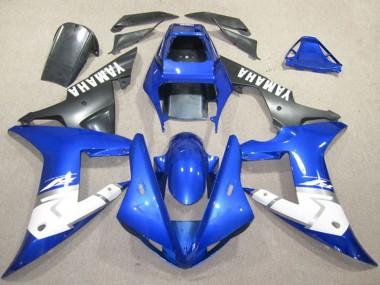 Carenagens Moto Yamaha YZF R1 2002-2003 - Azul Branco Preto Fosco