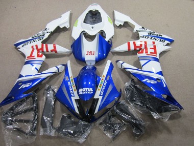 Carenagens Moto Yamaha YZF R1 2004-2006 - Branco Azul Motul Fiat