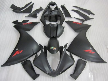 Carenagens Moto Yamaha YZF R1 2009-2011 - Preto Fosco Vermelho Decal