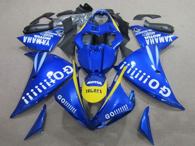 Carenagens Moto Yamaha YZF R1 2009-2011 - Azul Amarelo Branco Go