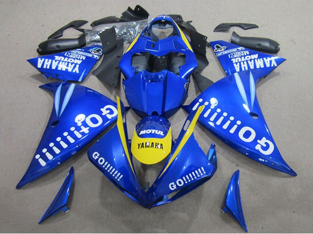 Carenagens Moto Yamaha YZF R1 2009-2011 - Azul Amarelo Branco Go