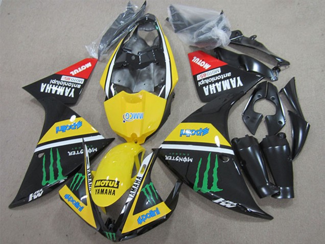 Carenagens Moto Yamaha YZF R1 2009-2011 - Amarelo Branco Preto Vermelho Verde Motul Monstro