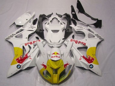 Carenagens Moto BMW S1000RR 2009-2014 - Branco Amarelo Red Bull