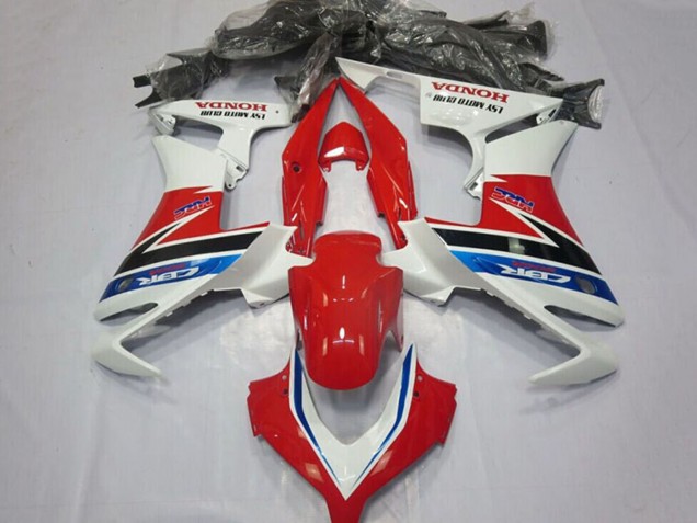 Carenagens Moto Honda CBR500R 2013-2015 - Branco Vermelho Azul Preto Brilhante HRC