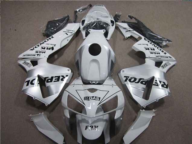 Carenagens Moto Honda CBR600RR 2005-2006 - Branco Preto Repsol