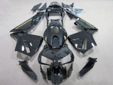 Carenagens Moto Honda CBR600RR 2005-2006 - Preto Brilhante Ouro Decal