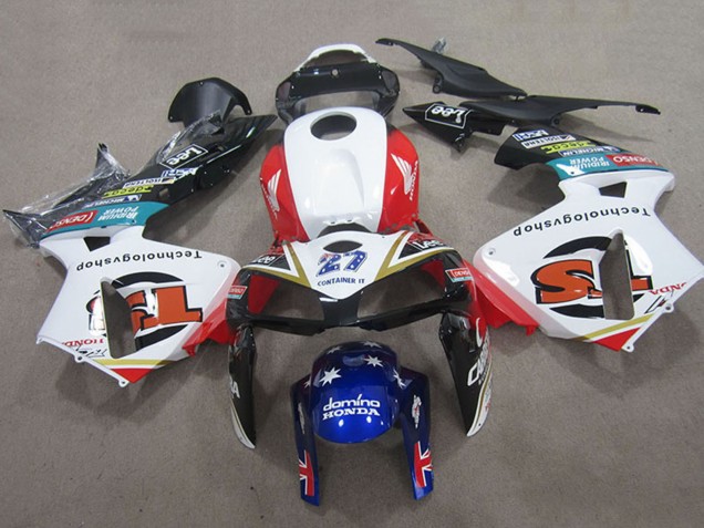 Carenagens Moto Honda CBR600RR 2005-2006 - Branco Vermelho Preto Azul 27