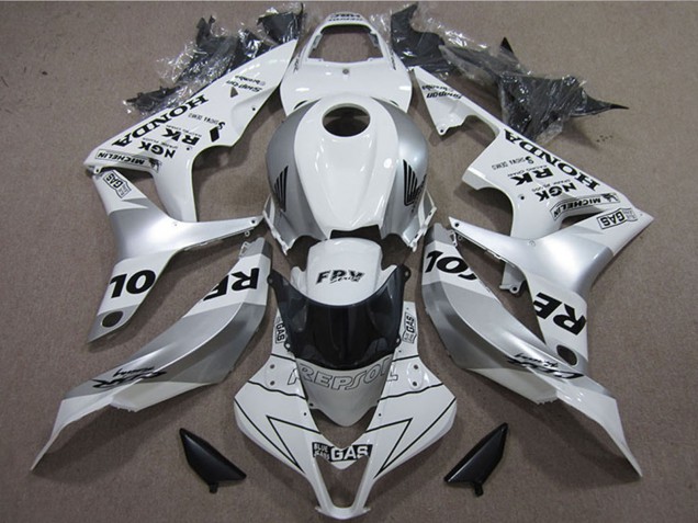 Carenagens Moto Honda CBR600RR 2007-2008 - Branco Prata Preto Repsol