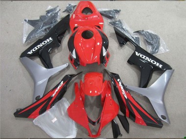 Carenagem Moto Honda CBR600RR 2007-2008 - Prata Vermelho Preto Brilhante