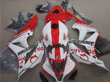 Carenagens Moto Honda CBR600RR 2007-2008 - Branco Vermelho Pramac Bridgestone