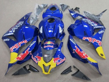 Carenagens Moto Honda CBR600RR 2009-2012 - Azul Amarelo Red Bull