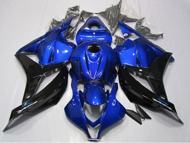 Carenagens Moto Honda CBR600RR 2009-2012 - Azul Preto Brilhante