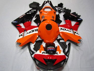 Kits Carenagens Moto Honda CBR600RR 2013-2023 - Laranja Branco Vermelho Preto Brilhante Repsol