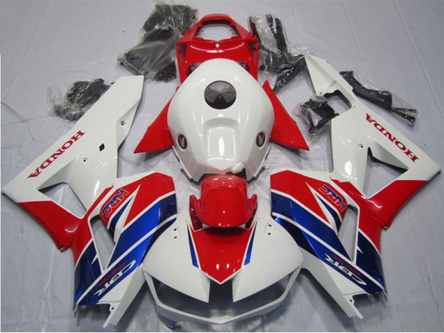 Carenagem Moto Honda CBR600RR 2013-2023 - Branco Vermelho Azul HRC
