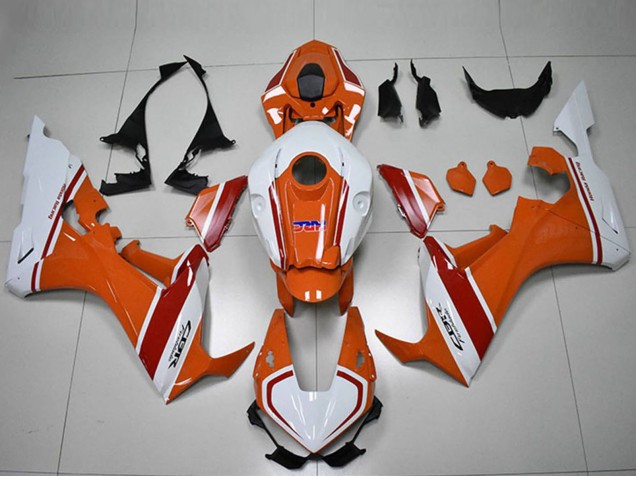 Carenagens Moto Honda CBR1000RR 2017-2023 - Branco Laranja Vermelho HRC