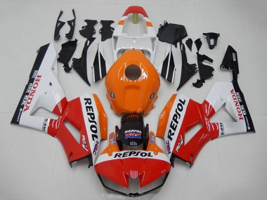 Carenagens Moto Honda CBR1000RR 2012-2016 - Laranja Branco Vermelho Preto Brilhante Repsol HRC
