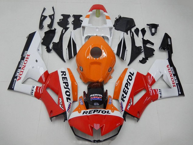 Carenagens Moto Honda CBR1000RR 2012-2016 - Laranja Branco Vermelho Preto Brilhante Repsol HRC